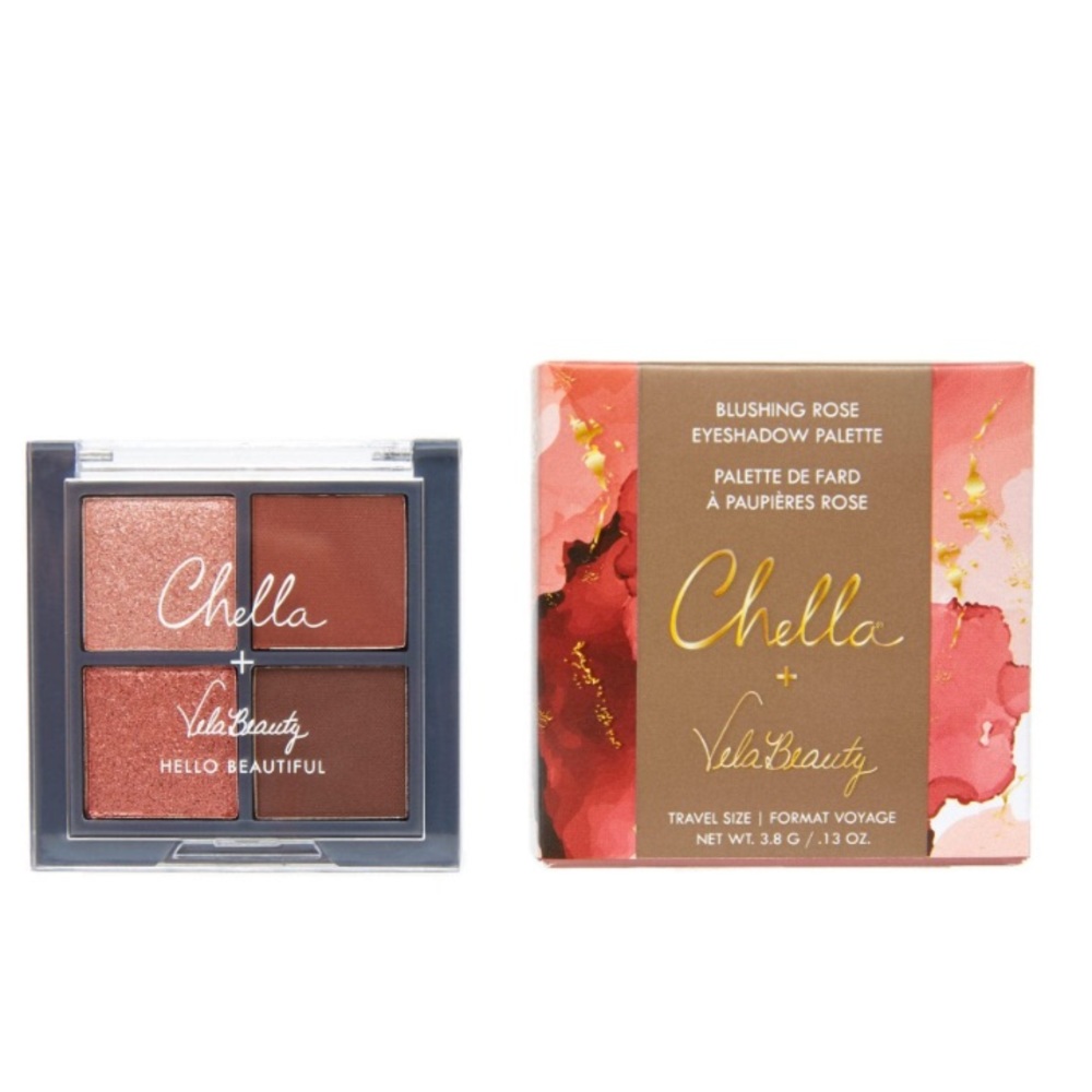 Chela + Vela Beauty Hello Beautiful Blushing Rose Eyeshadow Palette